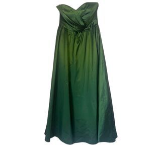 Alfred Angelo Strapless Formal Dress Fit & Flare Satin Size 10 Prom Bridesmaid
